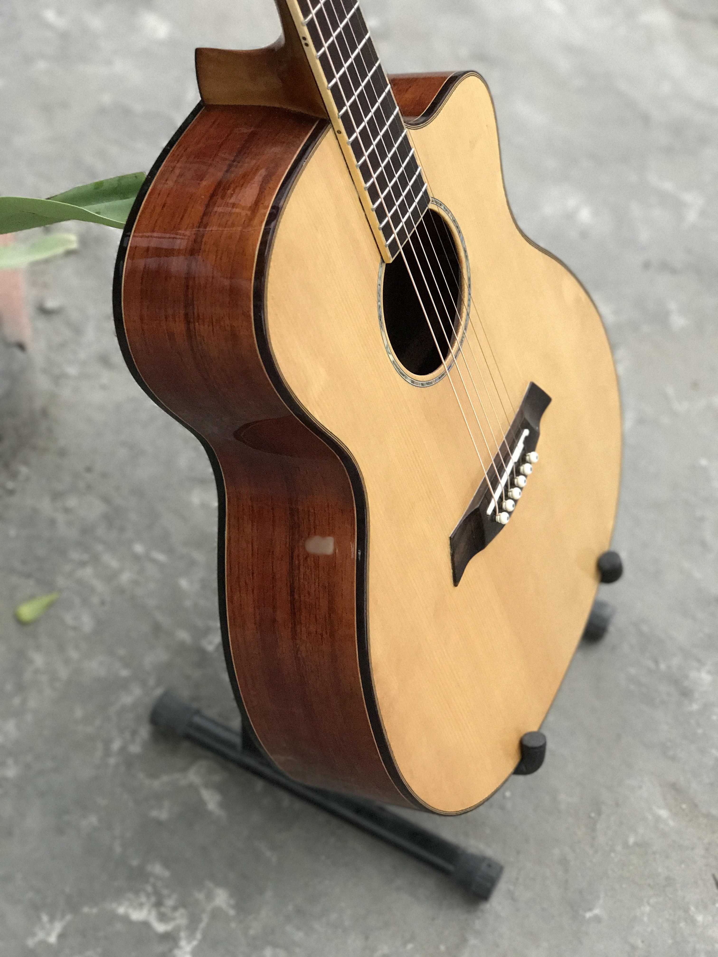 GUITAR ACOUSTIC GỖ HỒNG ĐÀO KỸ DÁNG A KHUYẾT