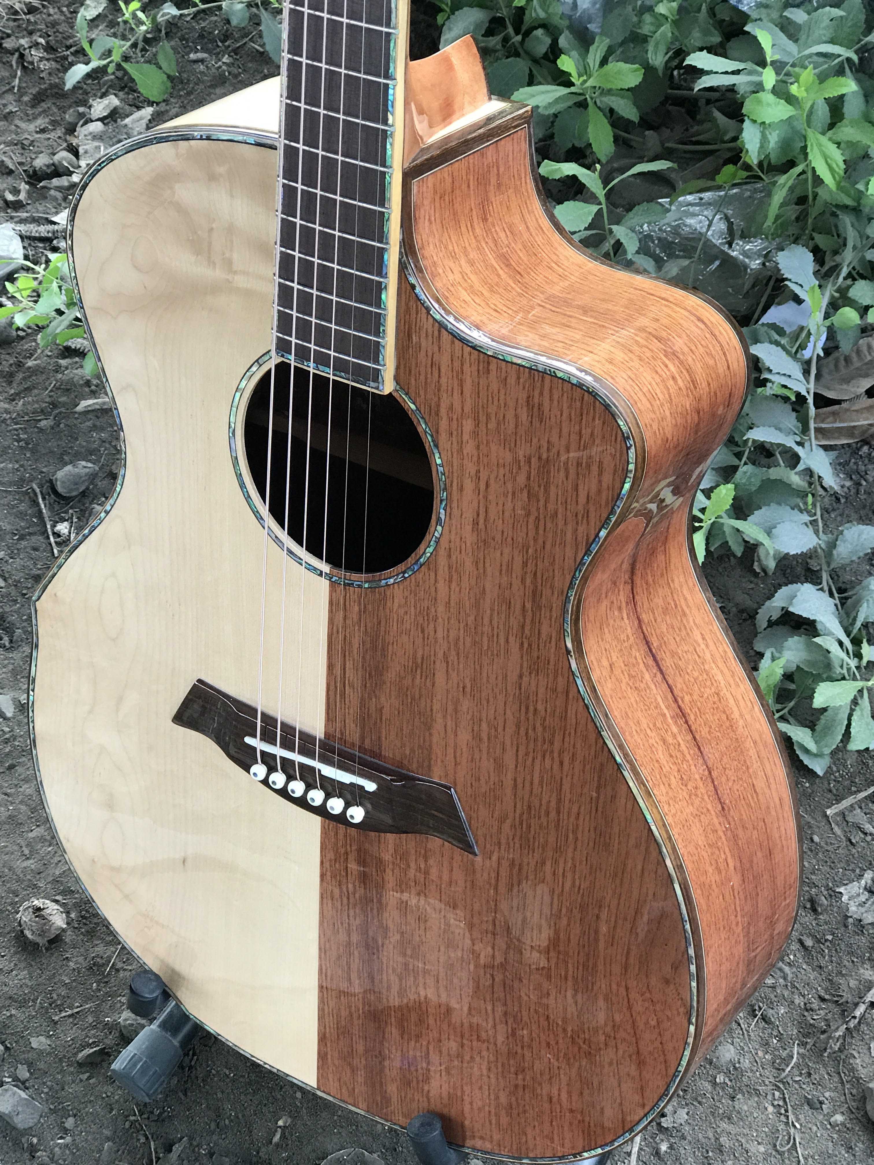 GUITAR GỖ MAPLE KẾT HỢP VỚI HỒNG MỘC CẨN XÀ CỪ TUYỆT PHẨM 